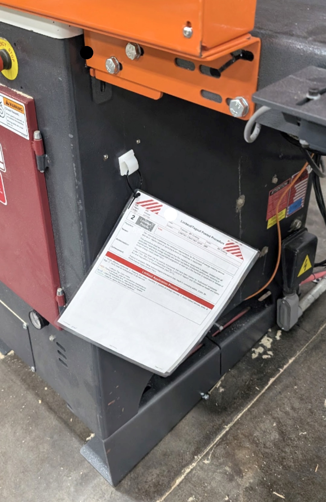 Lockout/Tagout program documentation and field procedures